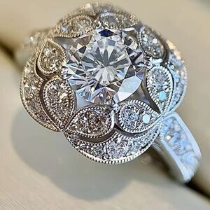Princess Cut Bridal Wedding Ring